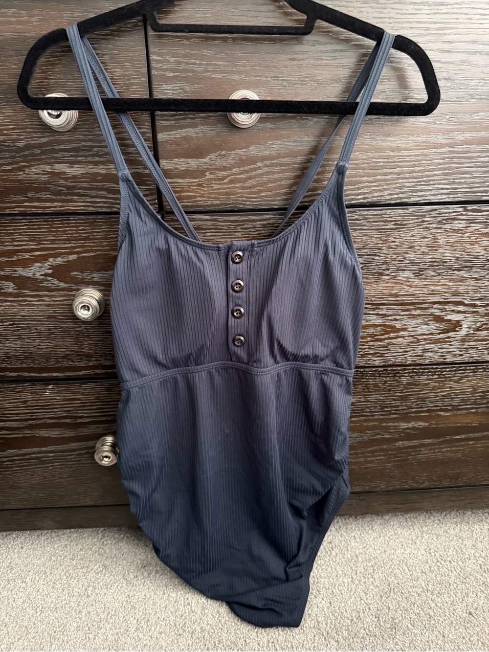 Amazon Women’s One-Piece Swimsuit Navy Blue with Black Lining - MATERNITY